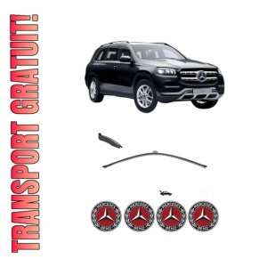 Stergator lamela spate MERCEDES-BENZ GLS (X167) din 2019, pentru luneta auto, Valeo Silencio, din cauciuc siliconat rezistent, 4 Stickere Auto MERCEDES-BENZ