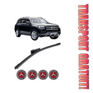 Stergator lamela spate MERCEDES-BENZ GLS (X167) din 2019, pentru luneta auto, Bosch Aerotwin, din cauciuc siliconat rezistent, 4 Stickere Auto MERCEDES-BENZ
