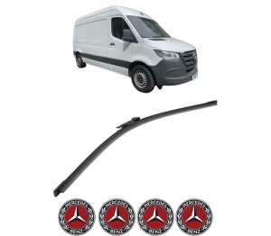 Stergator lamela spate MERCEDES-BENZ SPRINTER 3-t Van (B910) din 2018 - 2025, pentru luneta auto, Bosch Aerotwin, din cauciuc siliconat rezistent, 4 Stickere Auto MERCEDES-BENZ v26937
