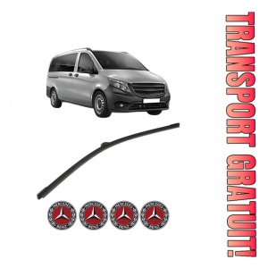 Stergator lamela spate MERCEDES-BENZ VITO Tourer (W447) din 2014 - 2020, pentru luneta auto, Bosch Aerotwin, din cauciuc siliconat rezistent, 4 Stickere Auto MERCEDES-BENZ