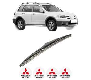 Stergator lamela spate MITSUBISHI OUTLANDER I (CU_W) din 2002 - 2007, pentru luneta auto, Bosch Twin, din cauciuc siliconat rezistent, 4 Stickere Auto MITSUBISHI v24827