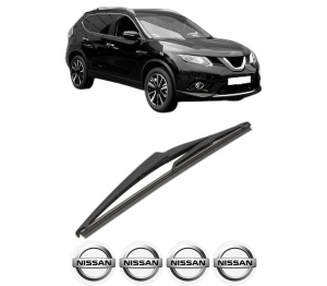 Stergator lamela spate NISSAN X-TRAIL III (T32_, T32R, T32RR) din 2014, pentru luneta auto, Valeo Silencio, din cauciuc siliconat rezistent, 4 Stickere Auto NISSAN v19792