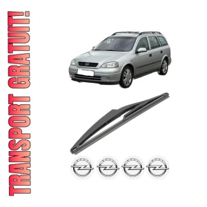 Stergator lamela spate OPEL ASTRA G CLASSIC Caravan (F35) din 2004 - 2009, pentru luneta auto, Valeo Silencio, din cauciuc siliconat rezistent, 4 Stickere Auto OPEL