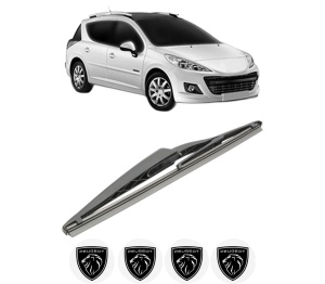 Stergator lamela spate PEUGEOT 207 SW Estate Van (WK_) din 2007 - 2012, pentru luneta auto, Bosch Twin, din cauciuc siliconat rezistent, 4 Stickere Auto PEUGEOT v28534