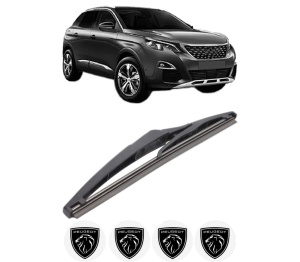 Stergator lamela spate PEUGEOT 3008 Van (MR_, MC_, MJ_) din 2016, pentru luneta auto, Bosch Twin, din cauciuc siliconat rezistent, 4 Stickere Auto PEUGEOT v33042