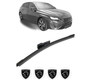Stergator lamela spate PEUGEOT 308 III (FB_, FH_, FP_, F3_, FM_) din 2021, pentru luneta auto, Bosch Aerotwin, din cauciuc siliconat rezistent, 4 Stickere Auto PEUGEOT v25072