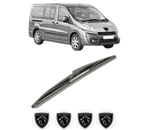 Stergator lamela spate PEUGEOT EXPERT TEPEE (VF3X_) din 2007 - 2016, pentru luneta auto, Bosch Twin, din cauciuc siliconat rezistent, 4 Stickere Auto PEUGEOT v27931