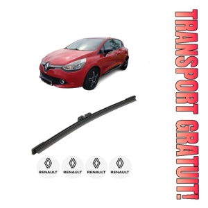Stergator lamela spate RENAULT CLIO IV (BH_) din 2012 - 2021, pentru luneta auto, Bosch Aerotwin, din cauciuc siliconat rezistent, 4 Stickere Auto RENAULT
