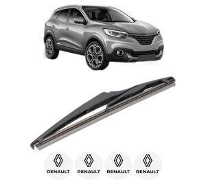 Stergator lamela spate RENAULT KADJAR (HA_, HL_) din 2015, pentru luneta auto, Valeo Silencio, din cauciuc siliconat rezistent, 4 Stickere Auto RENAULT v16612