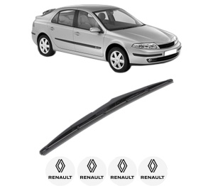 Stergator lamela spate RENAULT LAGUNA II (BG0/1_) din 2001 - 2007, pentru luneta auto, Bosch Twin, din cauciuc siliconat rezistent, 4 Stickere Auto RENAULT v33882