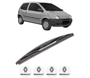 Stergator lamela spate RENAULT TWINGO I Hatchback Van (S06_) din 1997 - 2012, pentru luneta auto, Bosch Twin, din cauciuc siliconat rezistent, 4 Stickere Auto RENAULT v31782