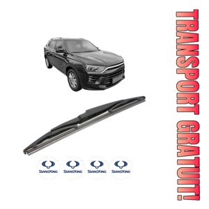 Stergator lamela spate SSANGYONG KORANDO (C300) din 2021, pentru luneta auto, Bosch Twin, din cauciuc siliconat rezistent, 4 Stickere Auto SSANGYONG
