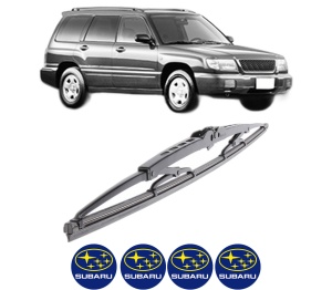 Stergator lamela spate SUBARU FORESTER (SF_) din 1997 - 2002, pentru luneta auto, Bosch Twin, din cauciuc siliconat rezistent, 4 Stickere Auto SUBARU v33342