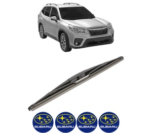 Stergator lamela spate SUBARU FORESTER (SK_) din 2018, pentru luneta auto, Valeo Silencio, din cauciuc siliconat rezistent, 4 Stickere Auto SUBARU v18592