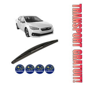 Stergator lamela spate SUBARU IMPREZA Hatchback (GT_) din 2016, pentru luneta auto, Bosch Twin, din cauciuc siliconat rezistent, 4 Stickere Auto SUBARU
