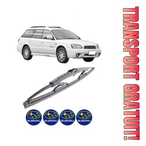 Stergator lamela spate SUBARU OUTBACK (BE, BH) din 2000 - 2003, pentru luneta auto, Bosch Twin, din cauciuc siliconat rezistent, 4 Stickere Auto SUBARU
