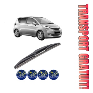 Stergator lamela spate SUBARU TREZIA din 2011, pentru luneta auto, Bosch Twin, din cauciuc siliconat rezistent, 4 Stickere Auto SUBARU