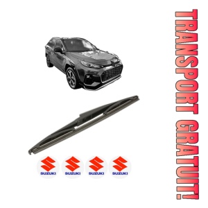 Stergator lamela spate SUZUKI ACROSS (A5Z_) din 2020, pentru luneta auto, Bosch Twin, din cauciuc siliconat rezistent, 4 Stickere Auto SUZUKI