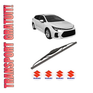Stergator lamela spate SUZUKI SWACE (AMZ_) din 2020, pentru luneta auto, Valeo Silencio, din cauciuc siliconat rezistent, 4 Stickere Auto SUZUKI