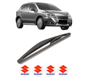 Stergator lamela spate SUZUKI SX4 S-CROSS (JY) din 2013 - 2022, pentru luneta auto, Valeo Silencio, din cauciuc siliconat rezistent, 4 Stickere Auto SUZUKI v16672