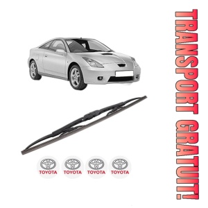 Stergator lamela spate TOYOTA CELICA Coupe (_T23_) din 1999 - 2005, pentru luneta auto, Bosch Twin, din cauciuc siliconat rezistent, 4 Stickere Auto TOYOTA