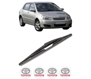 Stergator lamela spate TOYOTA COROLLA (_E12_) din 2001 - 2007, pentru luneta auto, Valeo Silencio, din cauciuc siliconat rezistent, 4 Stickere Auto TOYOTA v17452