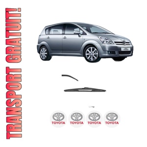 Stergator lamela spate TOYOTA COROLLA Verso (ZER_, ZZE12_, R1_) din 2004 - 2009, pentru luneta auto, Valeo Silencio, din cauciuc siliconat rezistent, 4 Stickere Auto TOYOTA