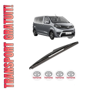 Stergator lamela spate TOYOTA PROACE VERSO Bus (MPY_) din 2016 - 2023, pentru luneta auto, Valeo Silencio, din cauciuc siliconat rezistent, 4 Stickere Auto TOYOTA