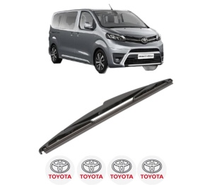Stergator lamela spate TOYOTA PROACE VERSO Bus (MPY_) din 2016 - 2023, pentru luneta auto, Valeo Silencio, din cauciuc siliconat rezistent, 4 Stickere Auto TOYOTA v21772