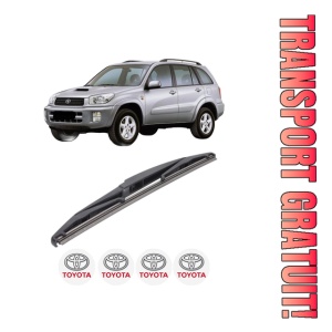 Stergator lamela spate TOYOTA RAV 4 II (_A2_) din 2000 - 2005, pentru luneta auto, Bosch Twin, din cauciuc siliconat rezistent, 4 Stickere Auto TOYOTA