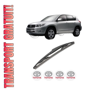 Stergator lamela spate TOYOTA RAV 4 III (_A3_) din 2005 - 2014, pentru luneta auto, Valeo Silencio, din cauciuc siliconat rezistent, 4 Stickere Auto TOYOTA