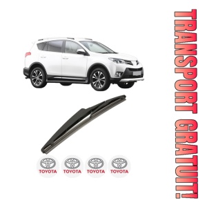 Stergator lamela spate TOYOTA RAV 4 IV VAN (_A4_) din 2012 - 2018, pentru luneta auto, Bosch Twin, din cauciuc siliconat rezistent, 4 Stickere Auto TOYOTA