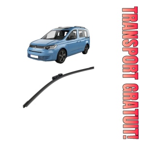 Stergator lamela spate Volkswagen CADDY IV Box Body/MPV (SAA, SAH) din 2015 - 2020, pentru luneta auto, Bosch Aerotwin, din cauciuc siliconat rezistent, 4 Stickere Auto VW