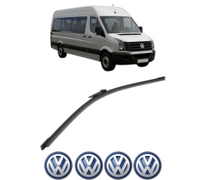 Stergator lamela spate Volkswagen CRAFTER 30-35 Bus (2E_) din 2006 - 2016, pentru luneta auto, Bosch Aerotwin, din cauciuc siliconat rezistent, 4 Stickere Auto VW v26877