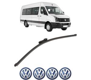 Stergator lamela spate Volkswagen CRAFTER Bus (SYI, SYJ) din 2016 - 2024, pentru luneta auto, Valeo Silencio Xtrm, din cauciuc siliconat rezistent, 4 Stickere Auto VW v17332