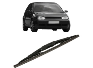 Stergator lamela spate Volkswagen GOLF IV Van (1J1) din 1997 - 2004, pentru luneta auto, Bosch Twin, din cauciuc siliconat rezistent, 4 Stickere Auto VW - Img 2