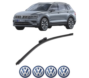 Stergator lamela spate Volkswagen TIGUAN ALLSPACE (BW2, BJ2) din 2017 - 2021, pentru luneta auto, Bosch Aerotwin, din cauciuc siliconat rezistent, 4 Stickere Auto VW v22947