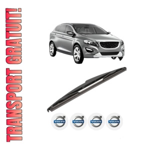 Stergator lamela spate VOLVO XC60 I SUV (156) din 2008 - 2017, pentru luneta auto, Valeo Silencio, din cauciuc siliconat rezistent, 4 Stickere Auto VOLVO