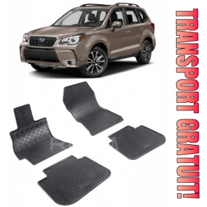 Subaru Forester IV, Suv, fabricat din 02.2013 - 05.2019, set covorase auto dedicate, din cauciuc 100% Premium
