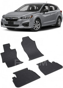 Subaru Impreza E-Boxer, Hatchback, fabricat din 2020 - Prezent, set covorase auto dedicate, din cauciuc 100% Premium accesorii pentru autoturismul tau - masina v157130