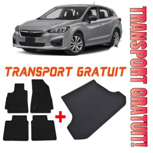 Subaru Impreza Hatchback din 09.2017 - Prezent *1, Set Covorase + tavita portbagaj auto