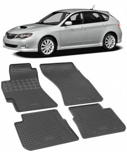 Subaru Impreza III, Hatchback, fabricat din 09.2007 - 2011, set covorase auto dedicate, din cauciuc 100% Premium accesorii pentru autoturismul tau - masina v157612