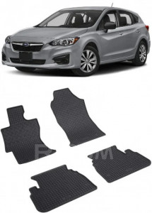 Subaru Impreza V, Hatchback, fabricat din 2017 - Prezent, set covorase auto dedicate, din cauciuc 100% Premium accesorii pentru autoturismul tau - masina v154250