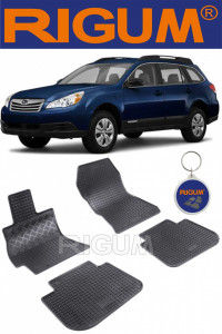 Subaru Outback IV, Combi, fabricat din 2009 - 2014, set covorase auto dedicate, din cauciuc 100% Premium accesorii pentru autoturismul tau - masina v158283