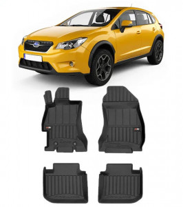 Subaru Xv I Din 01.2012 - 2017, Suv , Set Covorase Auto Tip Tavita Premium 3D, din cauciuc accesorii pentru autoturismul tau - masina v163991