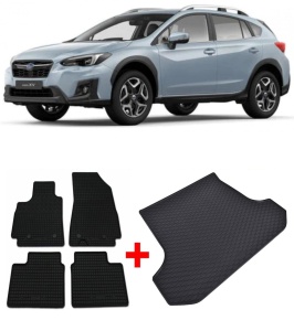 Subaru XV Set Covorase + tavita portbagaj auto Subaru XV II fabricatie 01.2018 - prezent, caroserie suv - Img 2