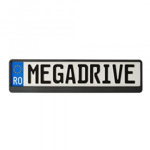 Suport Numar Inmatriculare Mega Drive Carbon 1 Buc accesorii pentru autoturismul tau - masina v230778