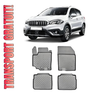 Suzuki Sx4 S-Cross, Suv, Din 09.2013 - 2019 , Set Covorase Auto Tip Tavita Premium 3D, din cauciuc