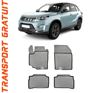 Suzuki VItara Hybrid, Suv, Din 01.2020 - Prezent , Set Covorase Auto Tip Tavita Premium 3D, din cauciuc Reducere accesorii pentru autoturismul tau - masina v54475