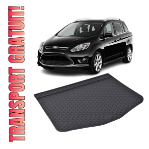 Tavita Portbagaj FORD C-MAX 2011-2019, protectie portbagaj, din cauciuc 100%, pentru autoturismul FORD C-MAX